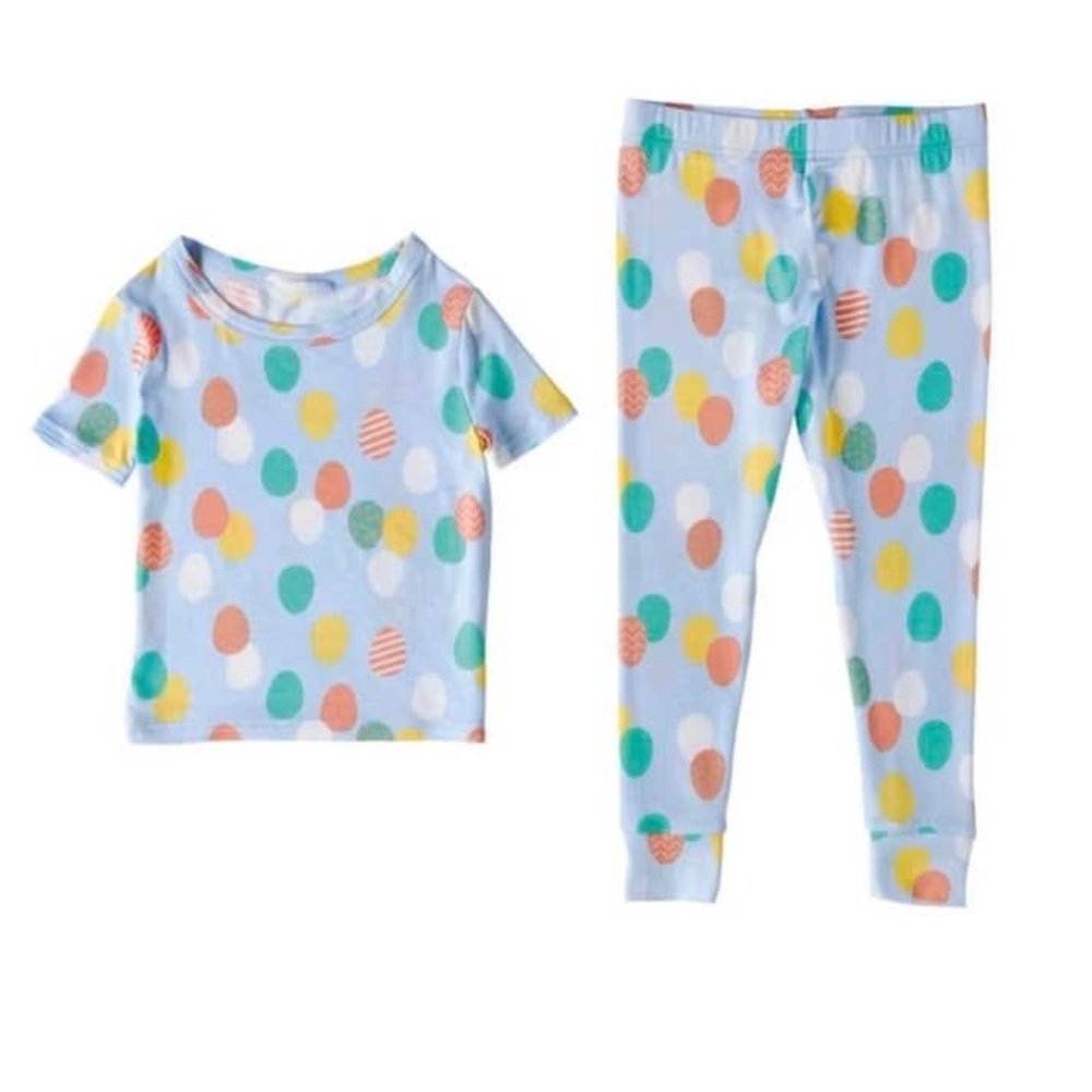 Lily & Dan Easter Egg Pajama Set size 3T